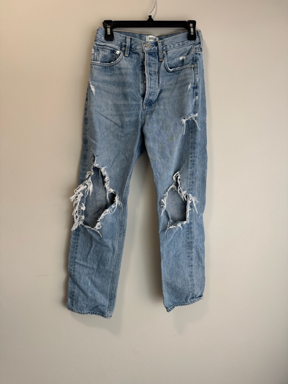 Agolde 90s Light Wash Button-Fly Denim Jeans
